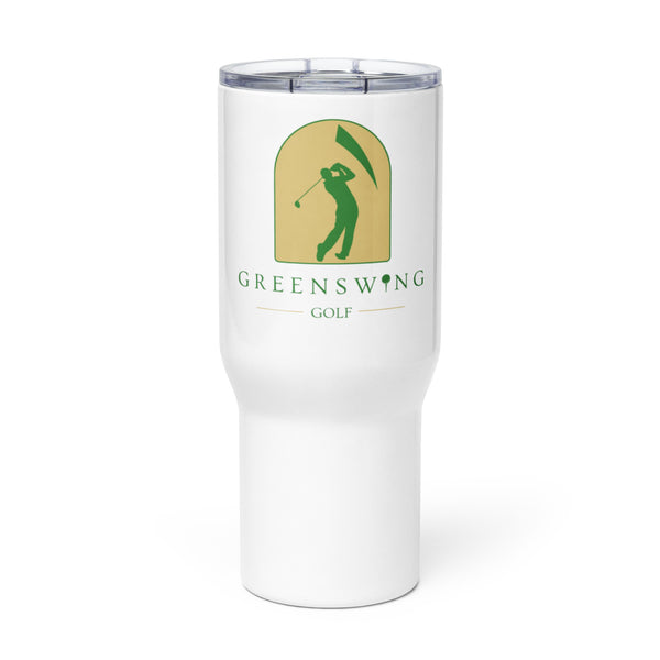 Travel mug with a handle
